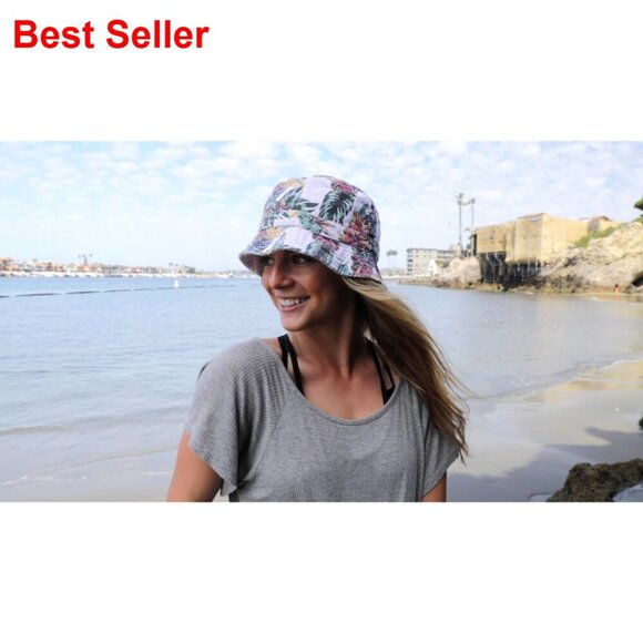 Denim Bucket Hat - Packable Festival Outdoor Sun Protection Cap main image 6